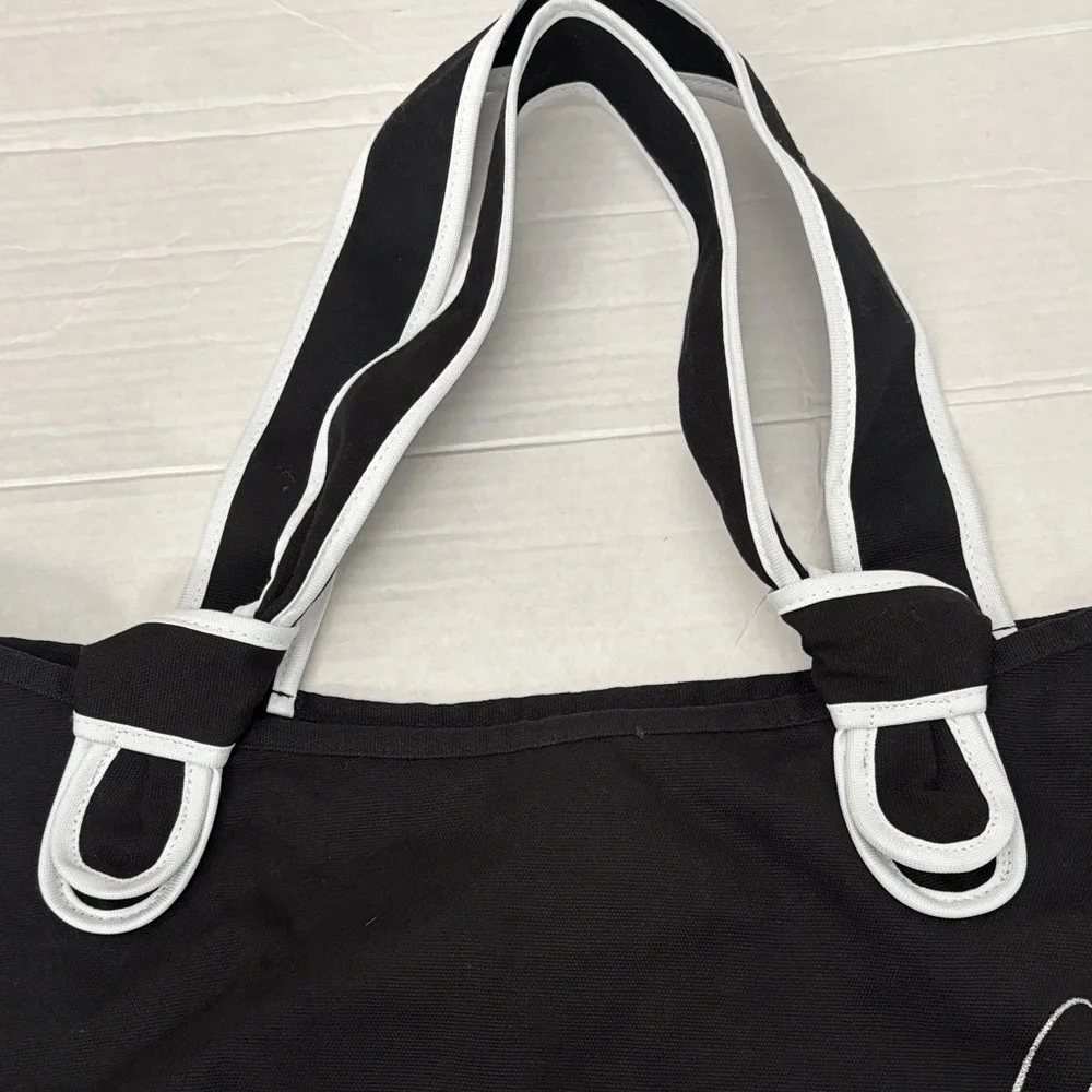 Victoria's Secret Black and White Angel Tote - Picture 5 of 7